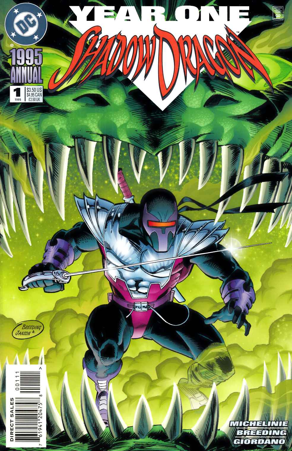 Shadowdragon Annual #1 Very Fine (8.0) [DC Comic] LARGE