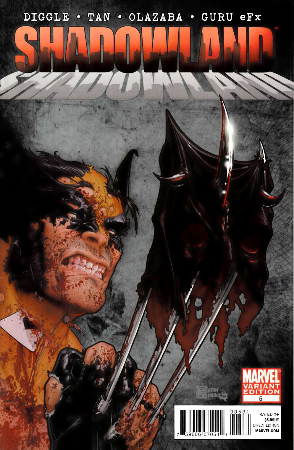 Shadowland #5 Christopher Variant Cover Near Mint (9.4) [Marvel Comic] LARGE