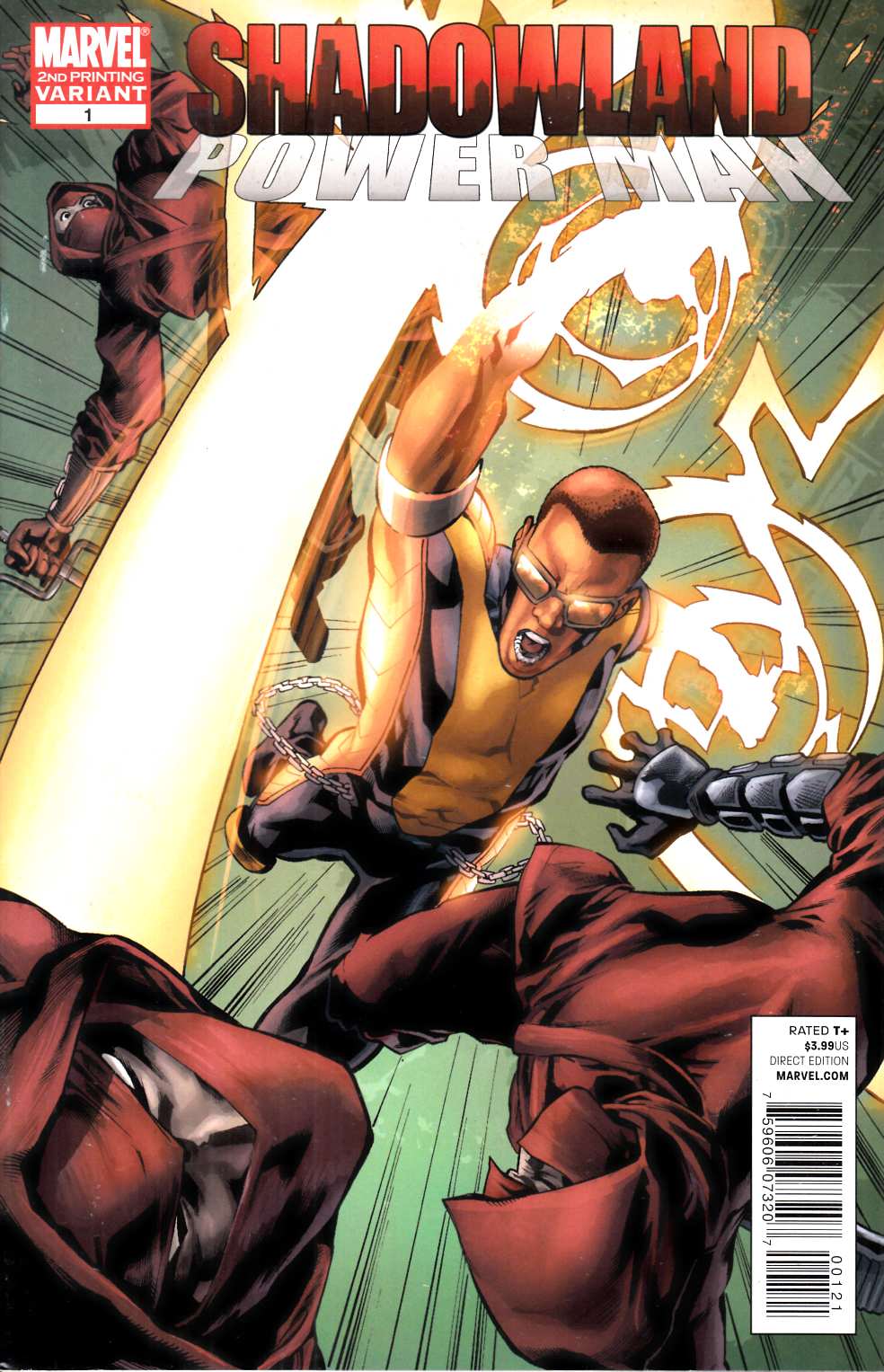 Shadowland Power Man #1 Second Printing Very Fine (8.0) [Marvel Comic] THUMBNAIL