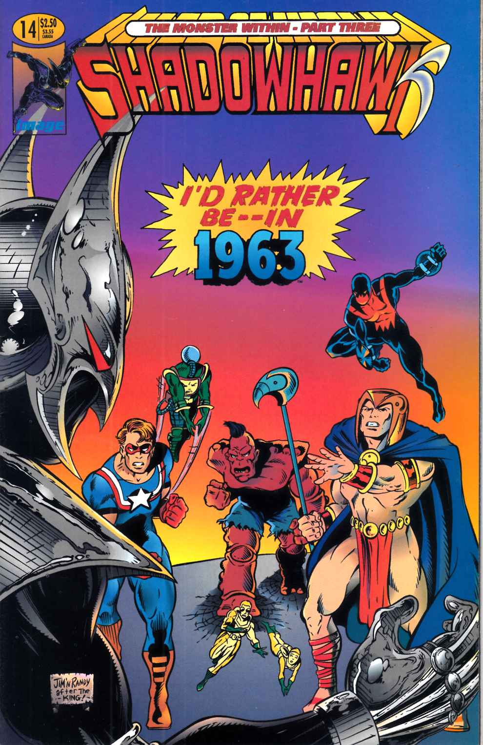 Shadowhawk #14 Near Mint (9.4) [Image Comic] THUMBNAIL