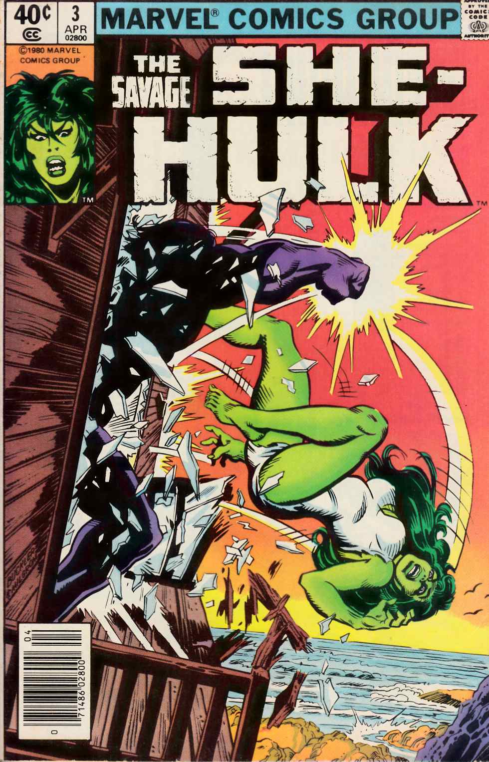Savage She-Hulk #3 Newsstand Edition Fine (6.0) [Marvel Comic] THUMBNAIL