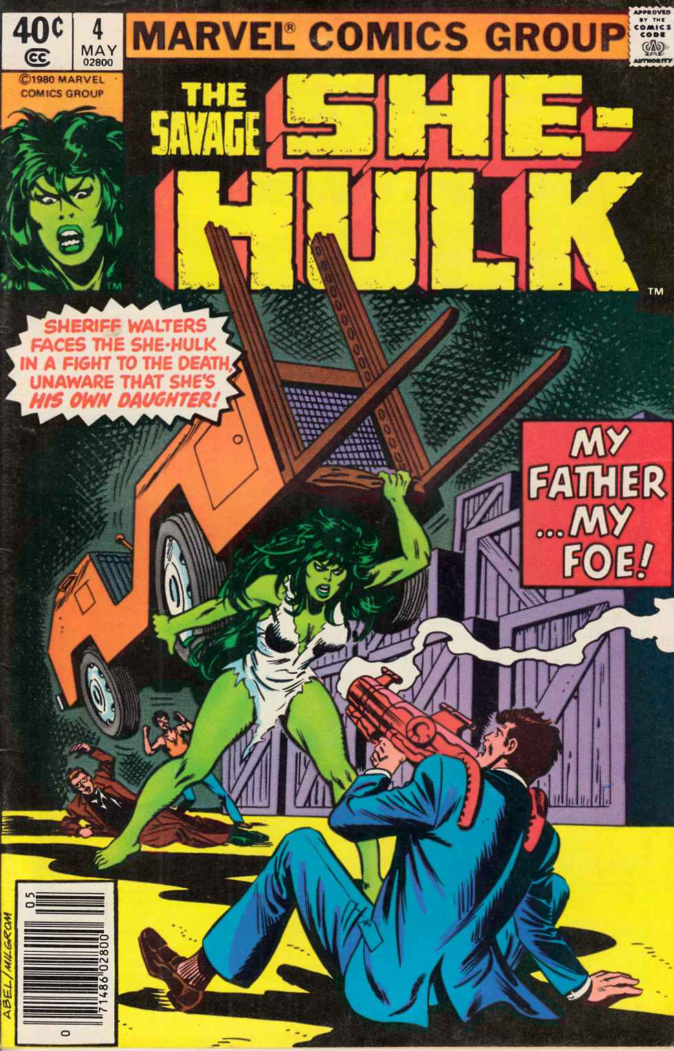Savage She-Hulk #4 Newsstand Edition Fine (6.0) [Marvel Comic] THUMBNAIL