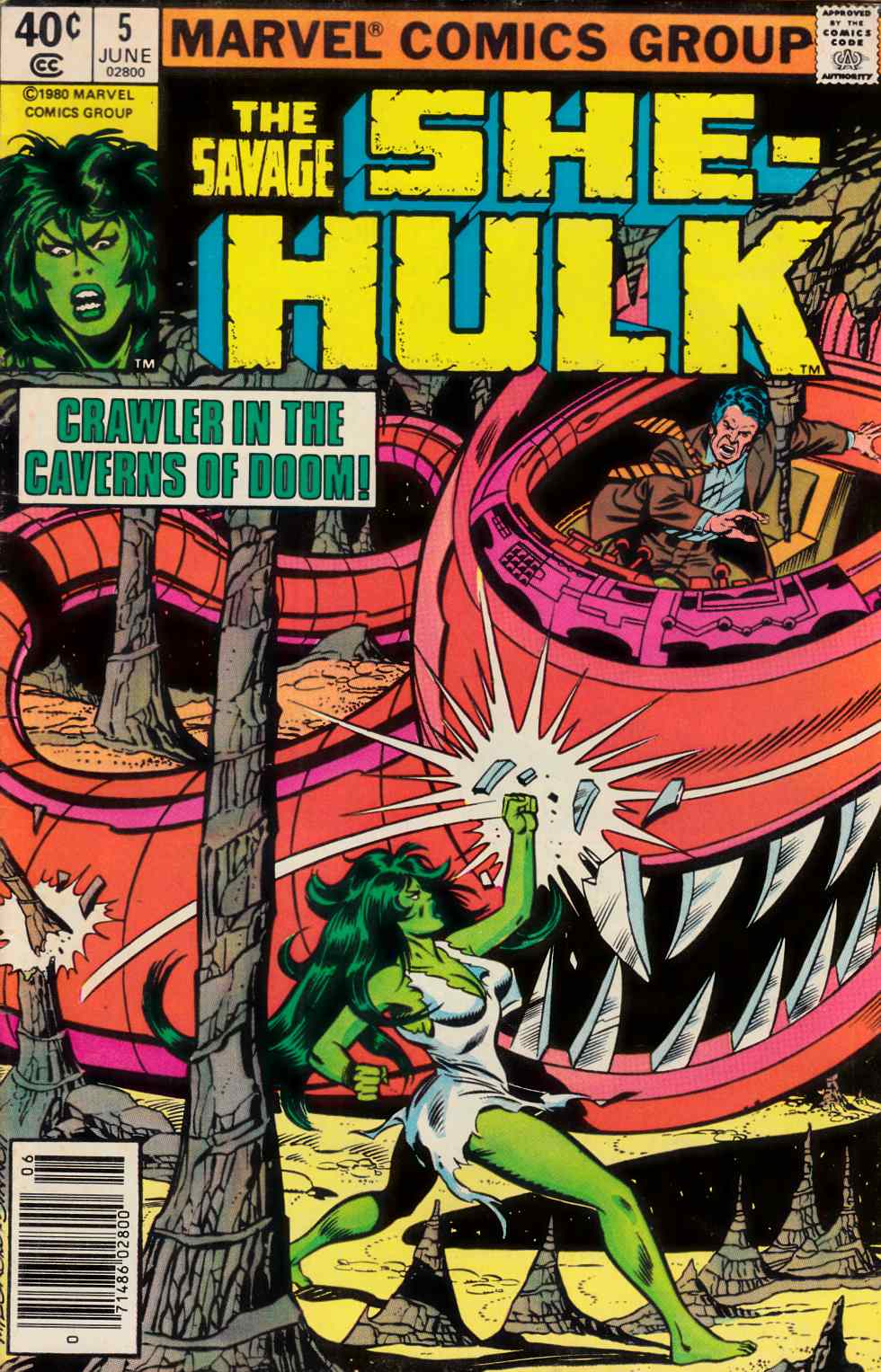 Savage She-Hulk #5 Newsstand Edition Fine (6.0) [Marvel Comic] THUMBNAIL