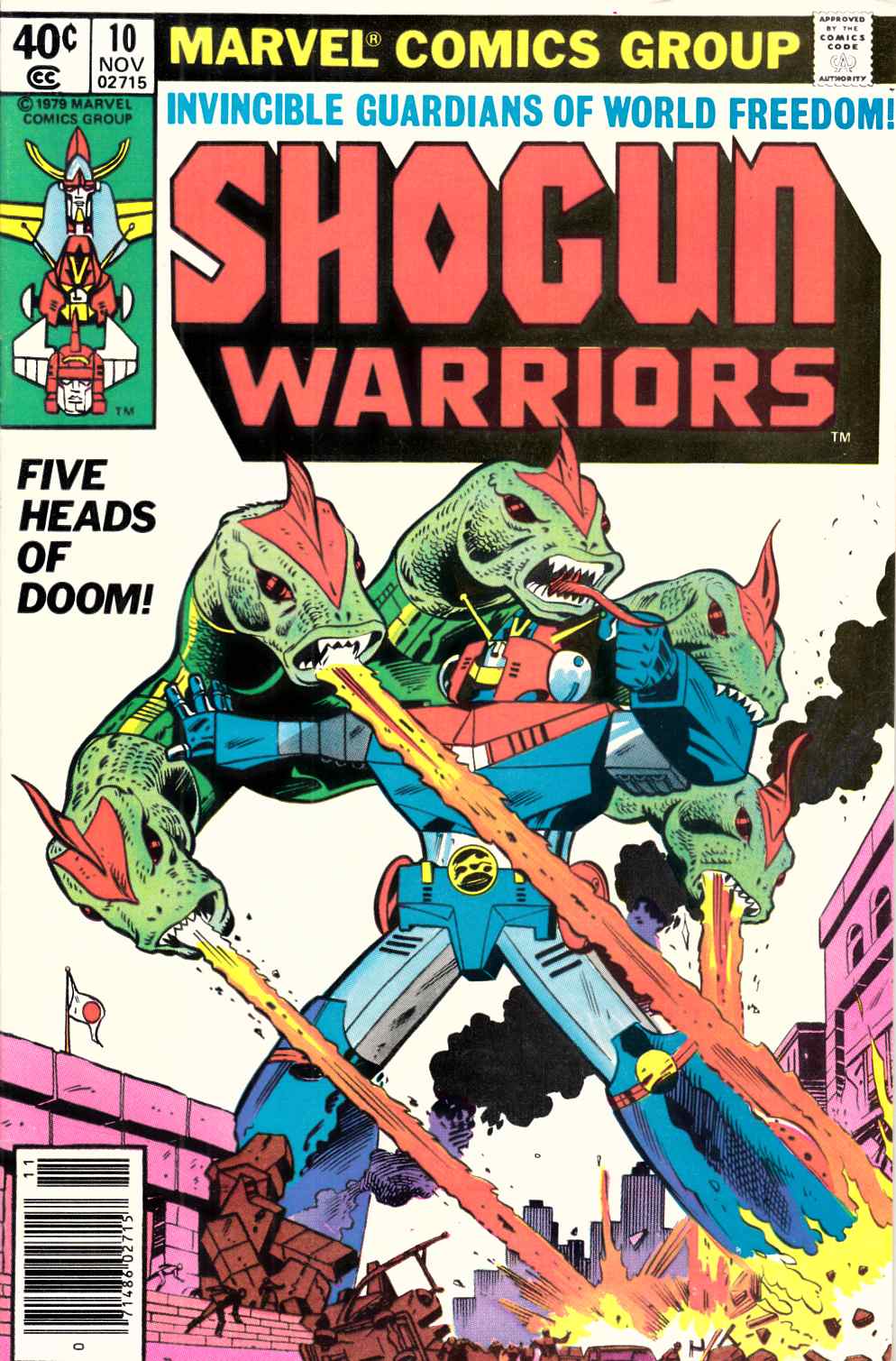 Shogun Warriors #10 Newsstand Edition Fine (6.0) [Marvel Comic] THUMBNAIL