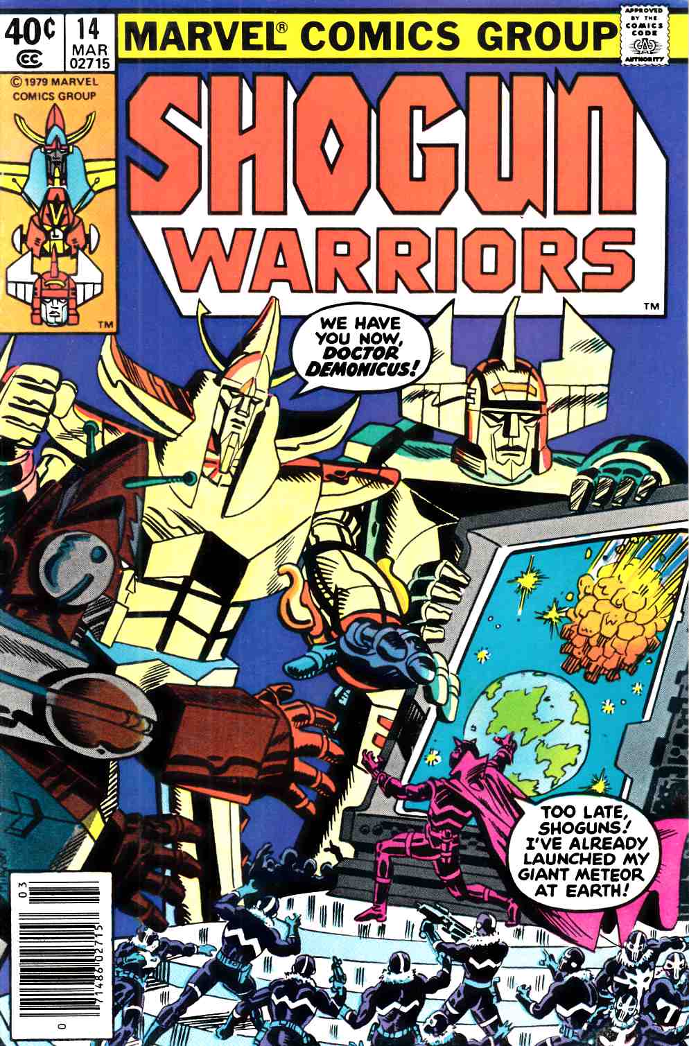 Shogun Warriors #14 Newsstand Edition Very Fine (8.0) [Marvel Comic] THUMBNAIL