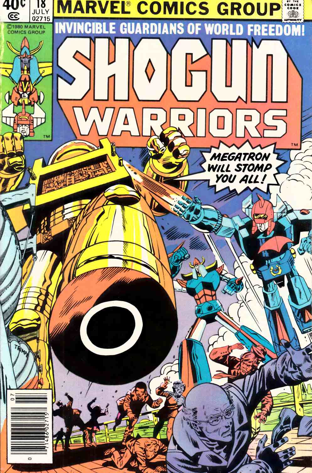 Shogun Warriors #18 Newsstand Edition Very Fine (8.0) [Marvel Comic] THUMBNAIL
