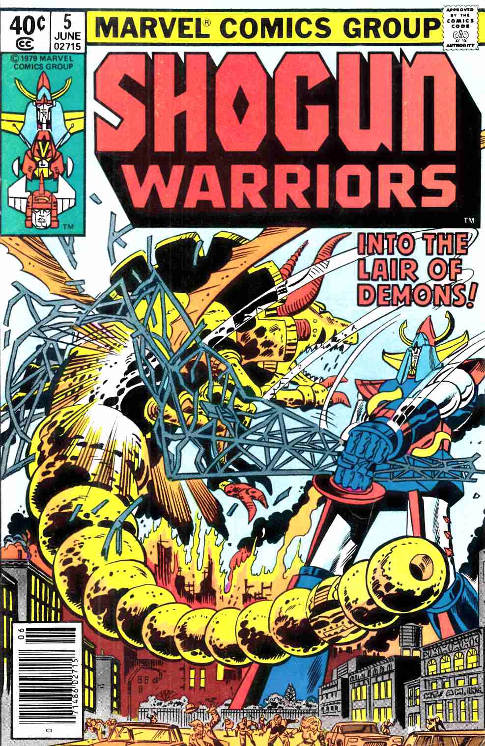 Shogun Warriors #5 Newsstand Edition Fine (6.0) [Marvel Comic] THUMBNAIL