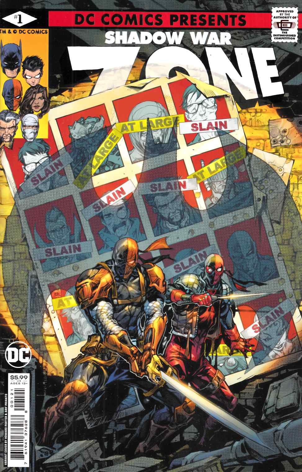Shadow War Zone #1 Porter Variant Cover Near Mint (9.4) [DC Comic] THUMBNAIL