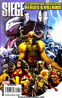 Siege: storming asgard heroes  villians #1 (land variant) LARGE