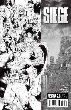 Siege #4 Coipel Sketch Variant Cover [Comic] LARGE