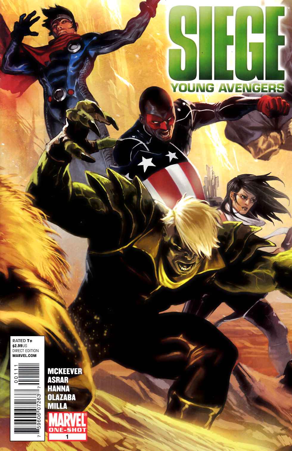 Siege Young Avengers #1 Very Fine (8.0) [Marvel Comic] LARGE