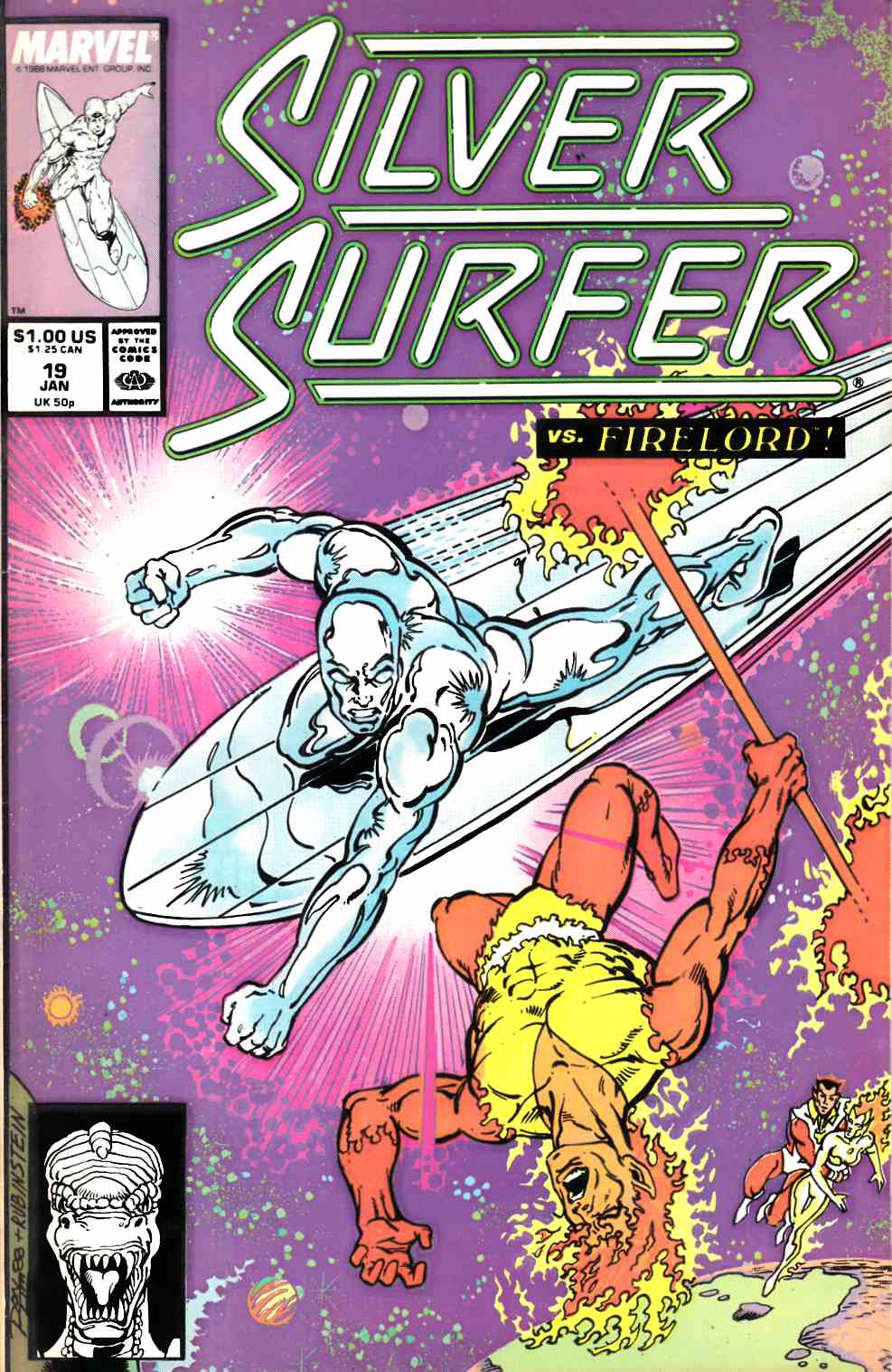 Silver Surfer #19 Fine (6.0) [Marvel Comic] THUMBNAIL