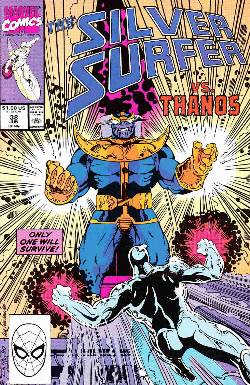 Silver Surfer #38 Very Fine (8.0) [Marvel Comic] LARGE
