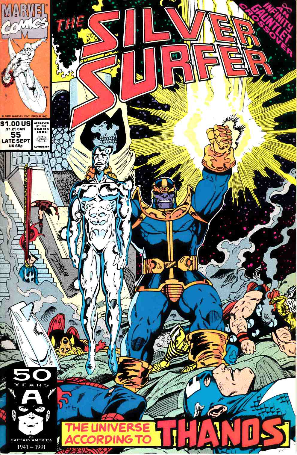 Silver Surfer #55 Very Fine (8.0) [Marvel Comic] THUMBNAIL