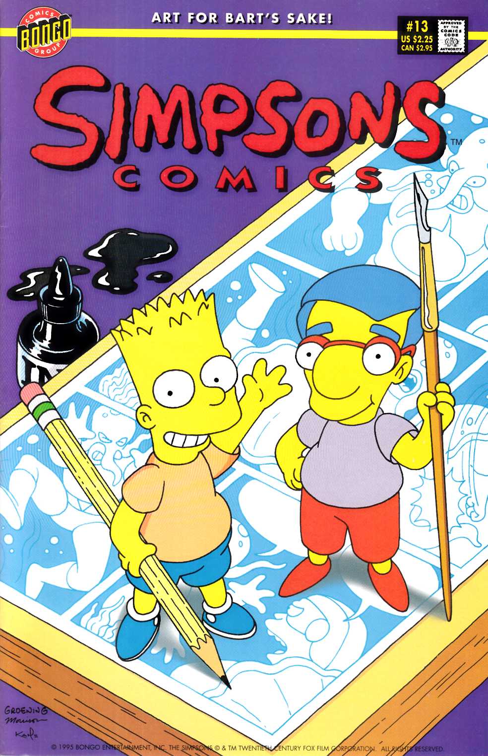 Simpsons Comics #13 Very Fine (8.0) [Bongo Comic] LARGE