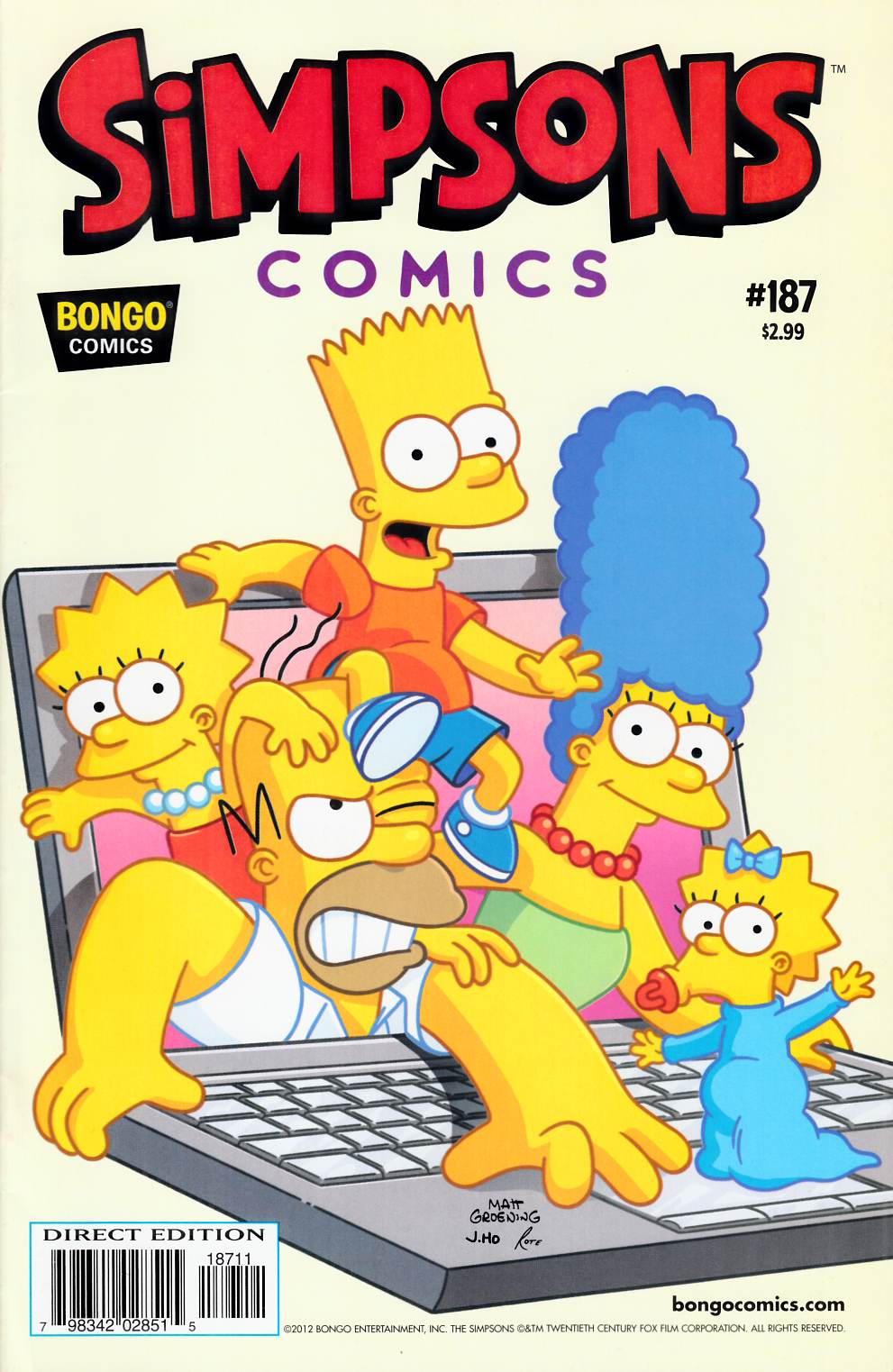 Simpsons Comics #187 Very Fine (8.0) [Bongo Comic] THUMBNAIL
