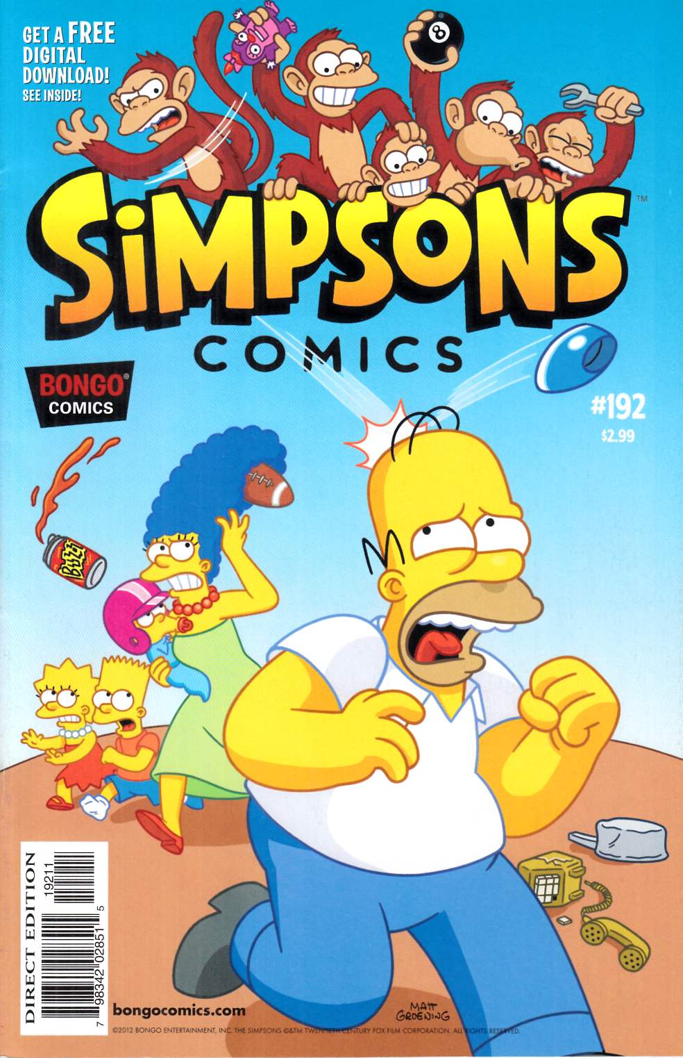 Simpsons Comics #192 Very Fine (8.0) [Bongo Comic] THUMBNAIL