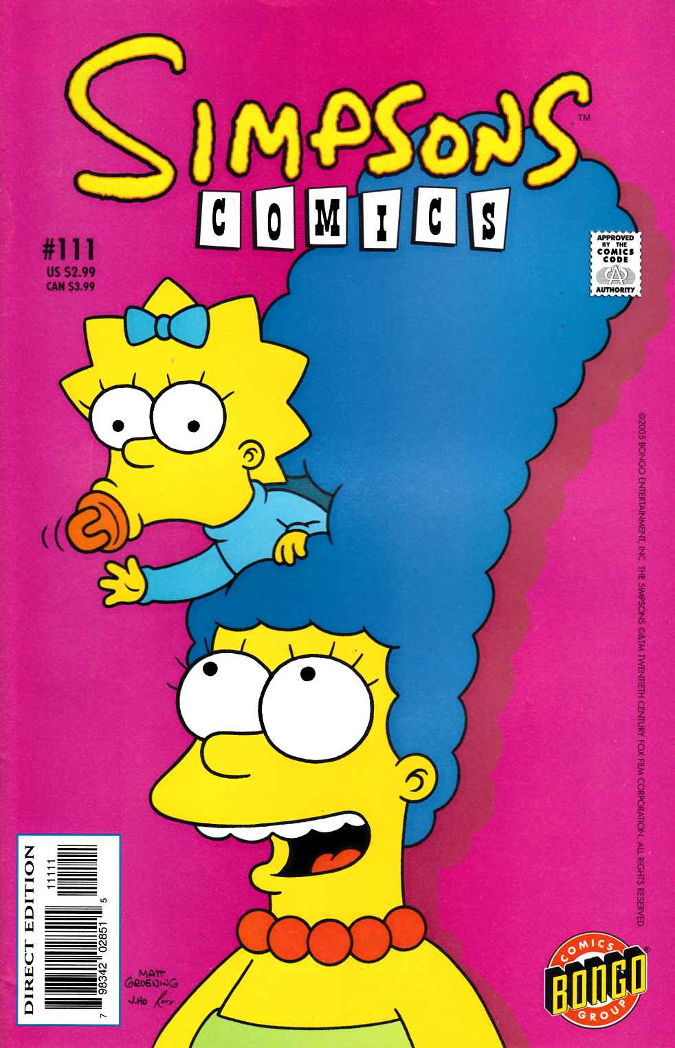 Simpsons Comics #111 Very Fine Plus (8.5) [Bongo Comic] MAIN