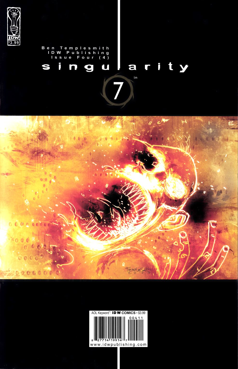 Singularity 7 #4 Near Mint (9.4) [IDW Comic] THUMBNAIL