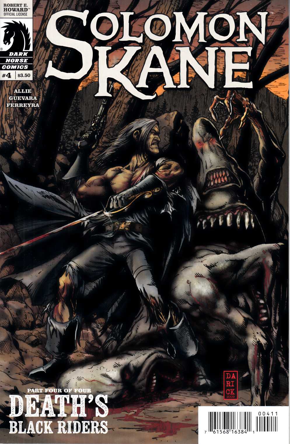 Solomon Kane Death's Black Riders #4 Near Mint (9.4) [Dark Horse Comic] LARGE