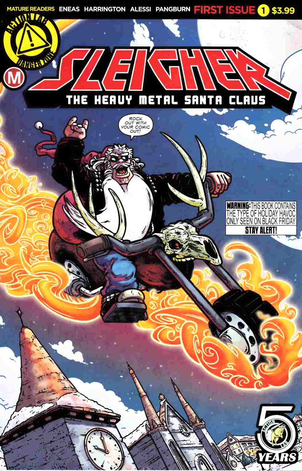 Sleigher Heavy Metal Santa Claus #1 Cover A [Action Lab Comic] THUMBNAIL