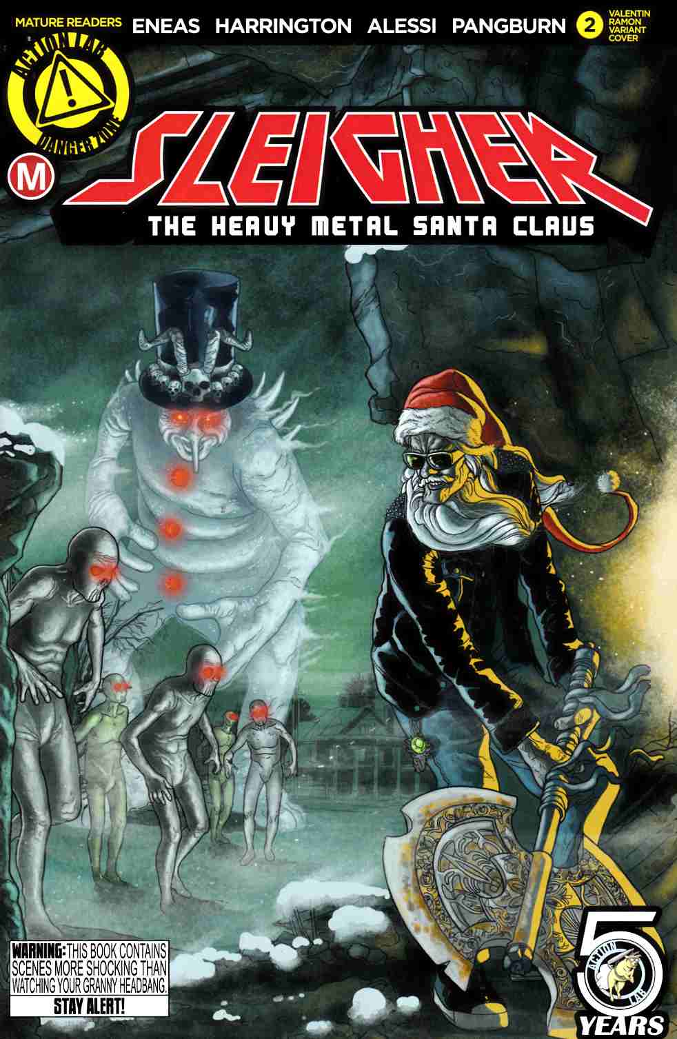Sleigher Heavy Metal Santa Claus #2 Cover B [Action Lab Comic] THUMBNAIL
