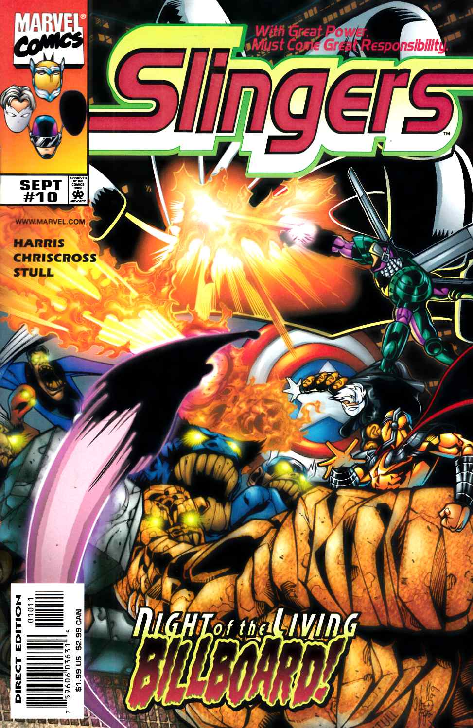 Slingers #10 Near Mint (9.4) [Marvel Comic] LARGE