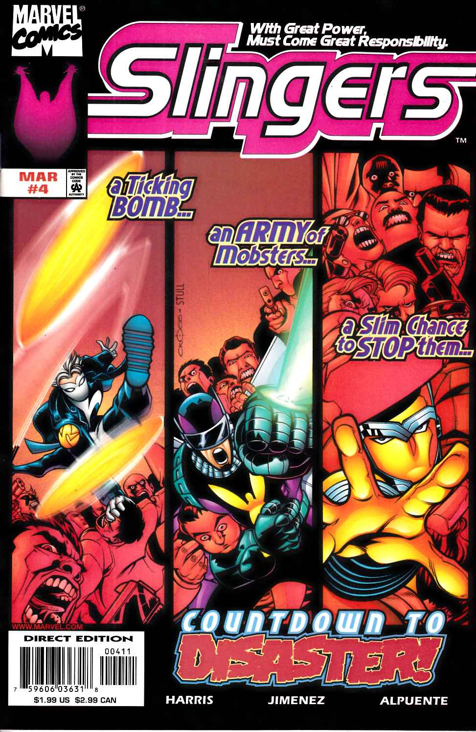 Slingers #4 Near Mint (9.4) [Marvel Comic] THUMBNAIL