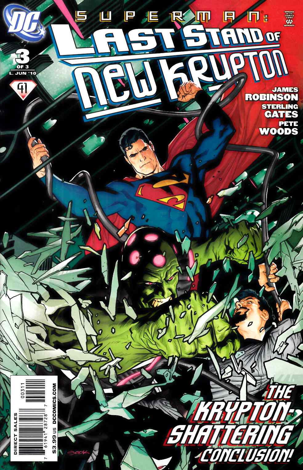 Superman Last Stand of New Krypton #3 Very Fine (8.0) [DC Comic] LARGE