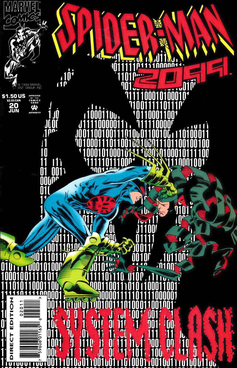 Spider-Man 2099 #20 Near Mint Minus (9.2) [Marvel Comic] LARGE