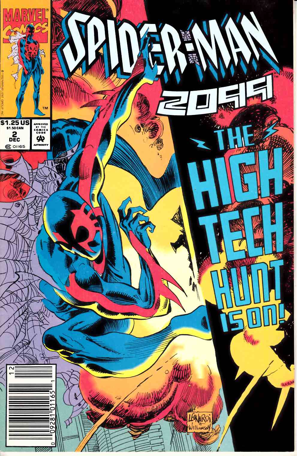 Spider-Man 2099 #2 Newsstand Edition Near Mint (9.4) [Marvel Comic] LARGE