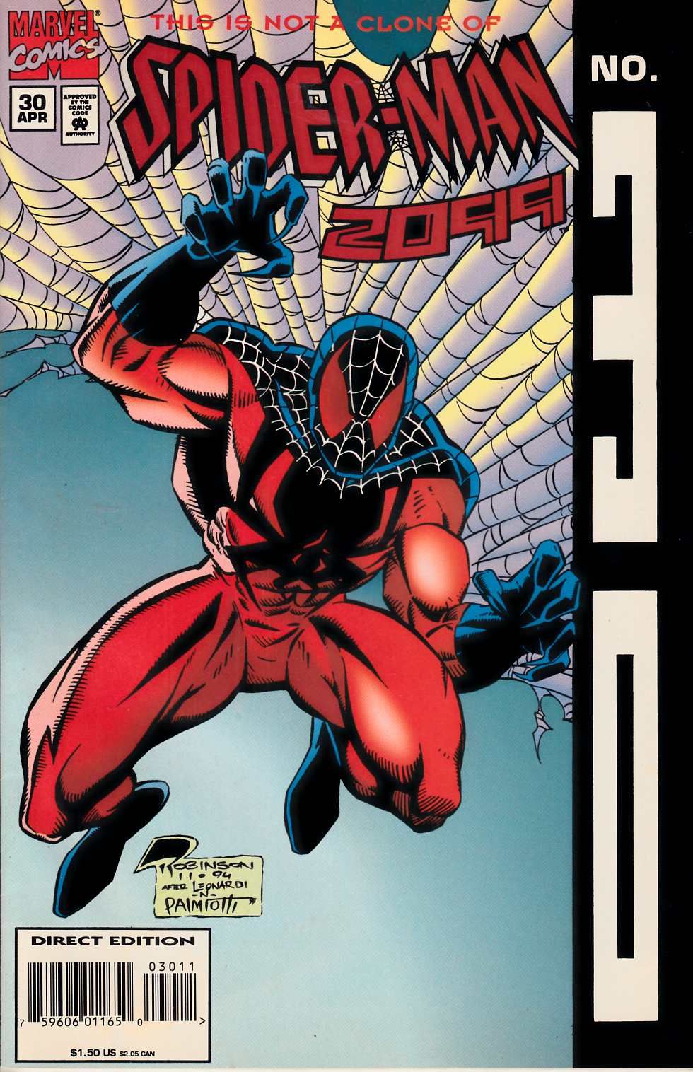 Spider-Man 2099 #30 Near Mint (9.4) [Marvel Comic] LARGE