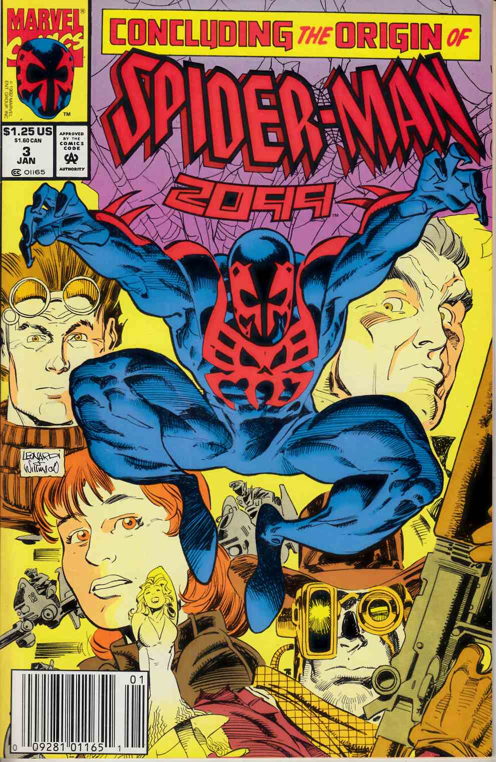 Spider-Man 2099 #3 Newsstand Edition Very Fine (8.0) [Marvel Comic] THUMBNAIL