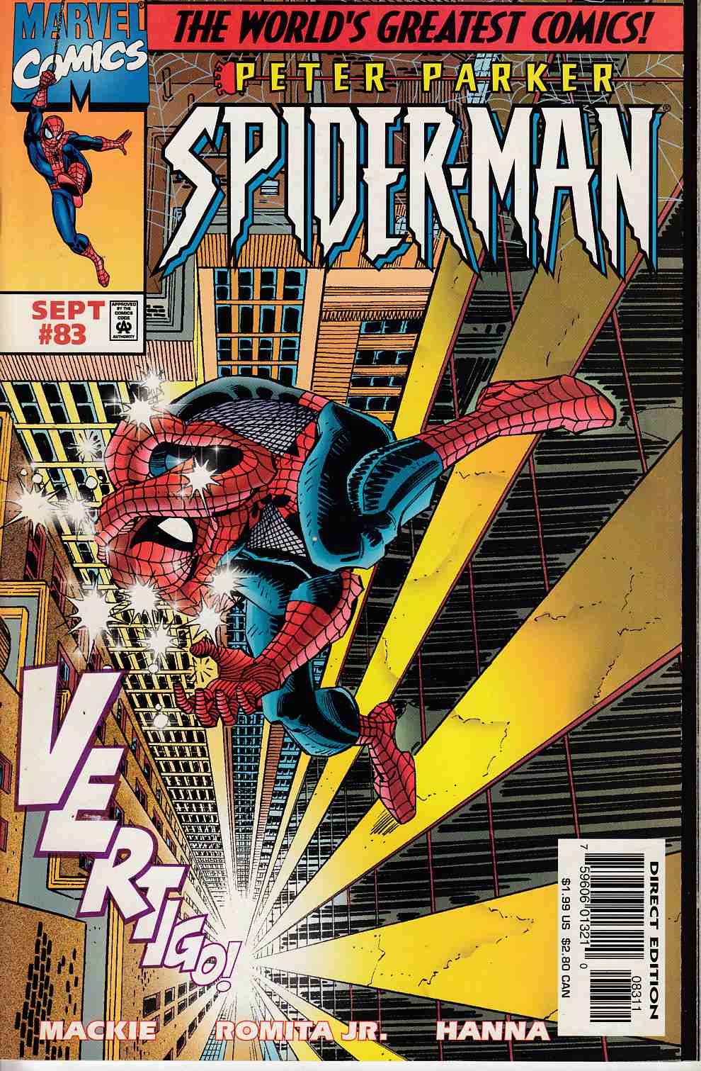 Spider-Man #83 Very Fine/Near Mint (9.0) [Marvel Comic] LARGE