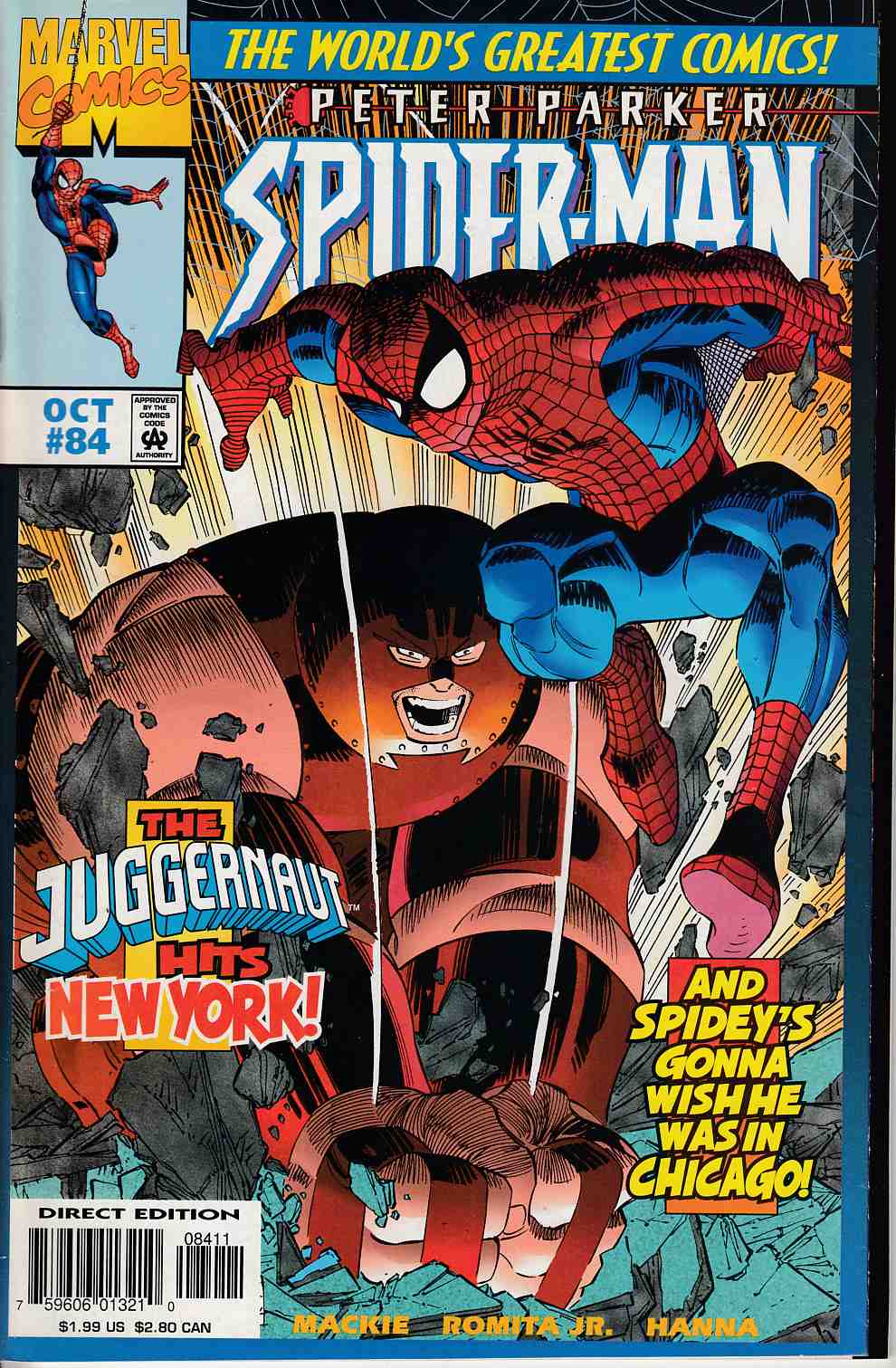 Spider-Man #84 Near Mint (9.4) [Marvel Comic] THUMBNAIL