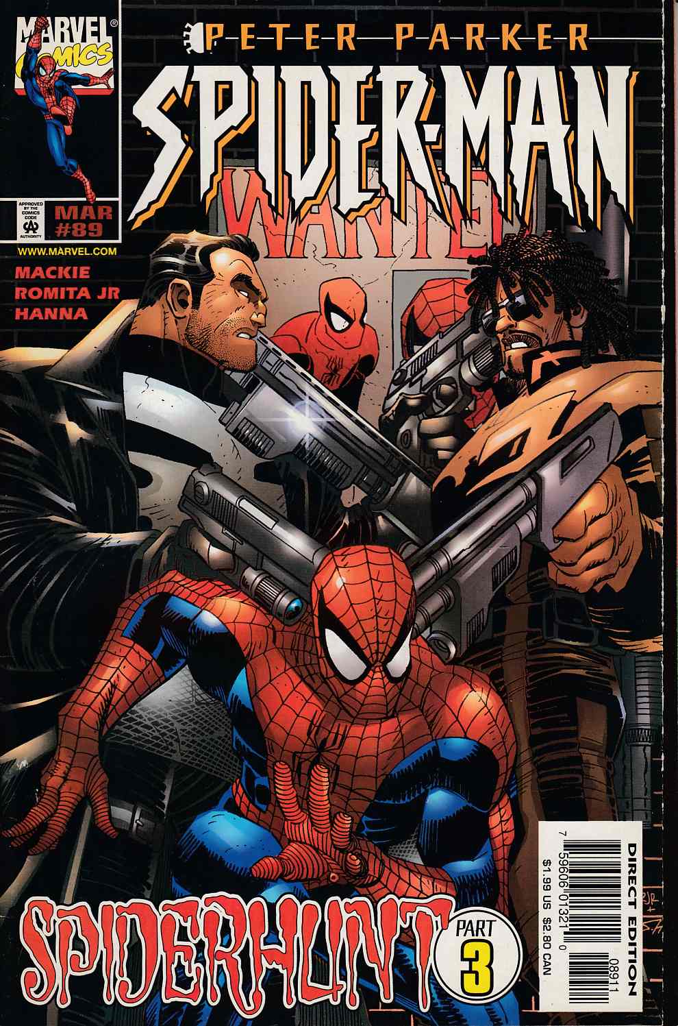 Spider-Man #89 Cover B Near Mint Minus (9.2) [Marvel Comic] LARGE