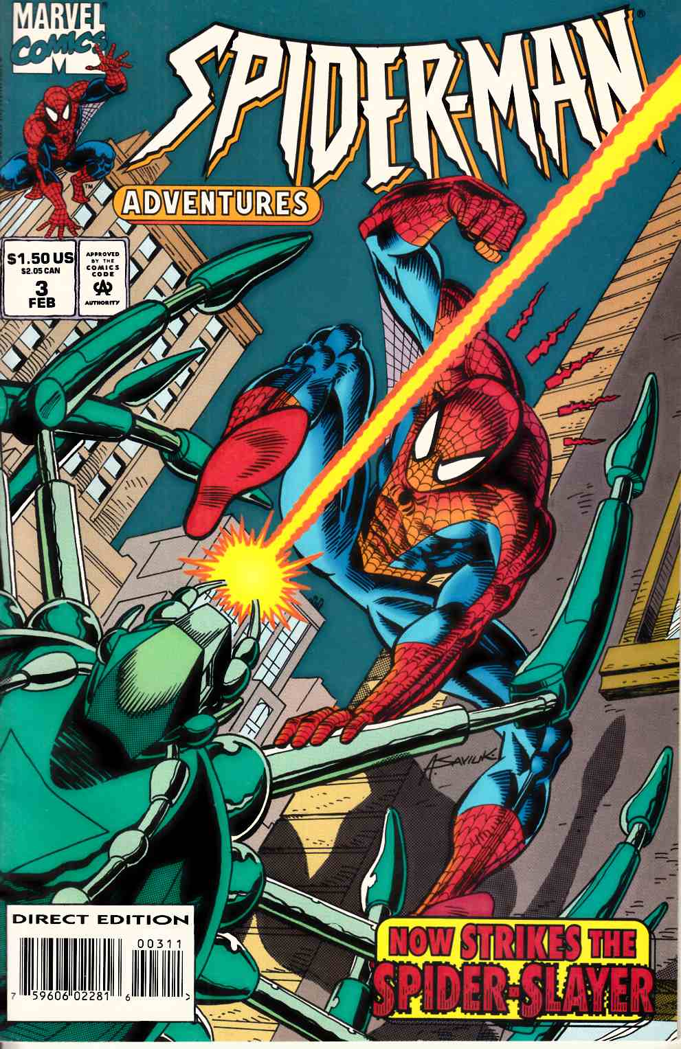 Spider-Man Adventures #3 Very Fine (8.0) [Marvel Comic] THUMBNAIL