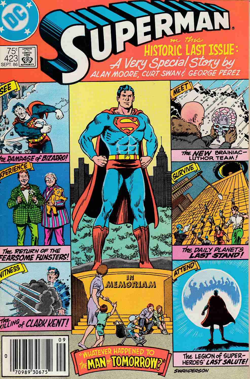Superman #423 Newsstand Edition Very Fine (8.0) [DC Comic] THUMBNAIL