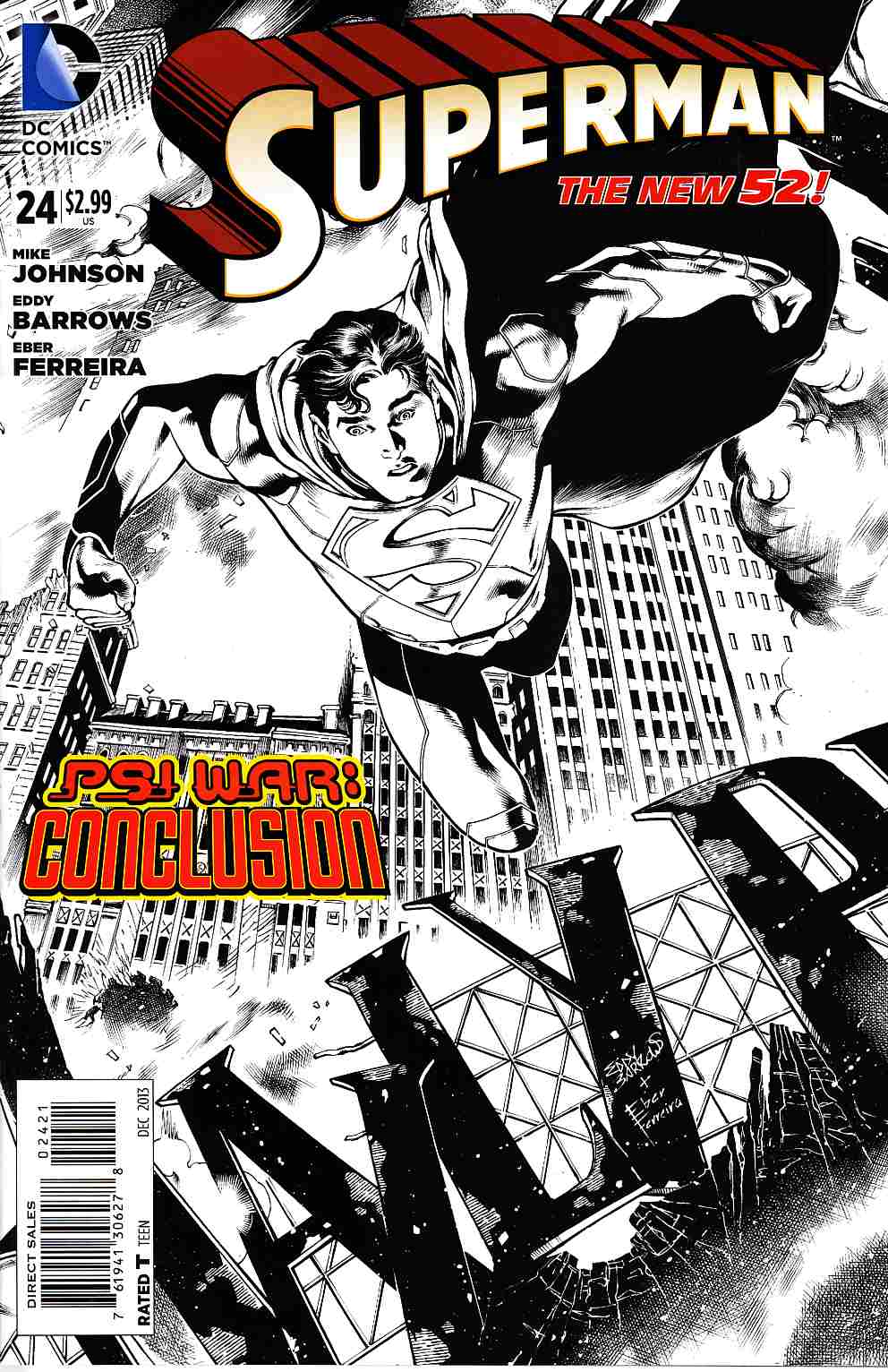 Superman #24 B&W Variant Cover [DC Comic] THUMBNAIL
