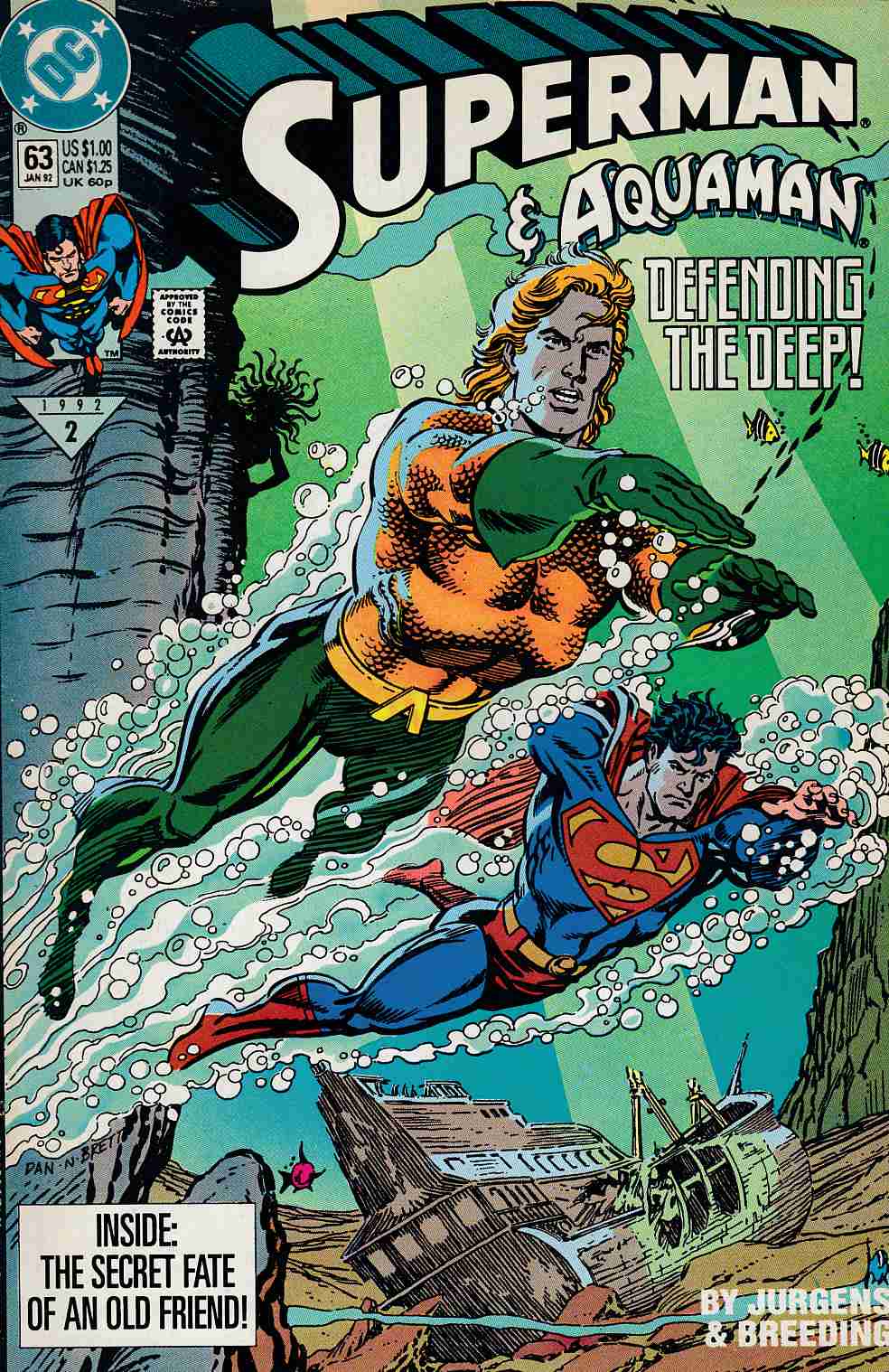 Superman #63 Very Fine (8.0) [DC Comic] THUMBNAIL