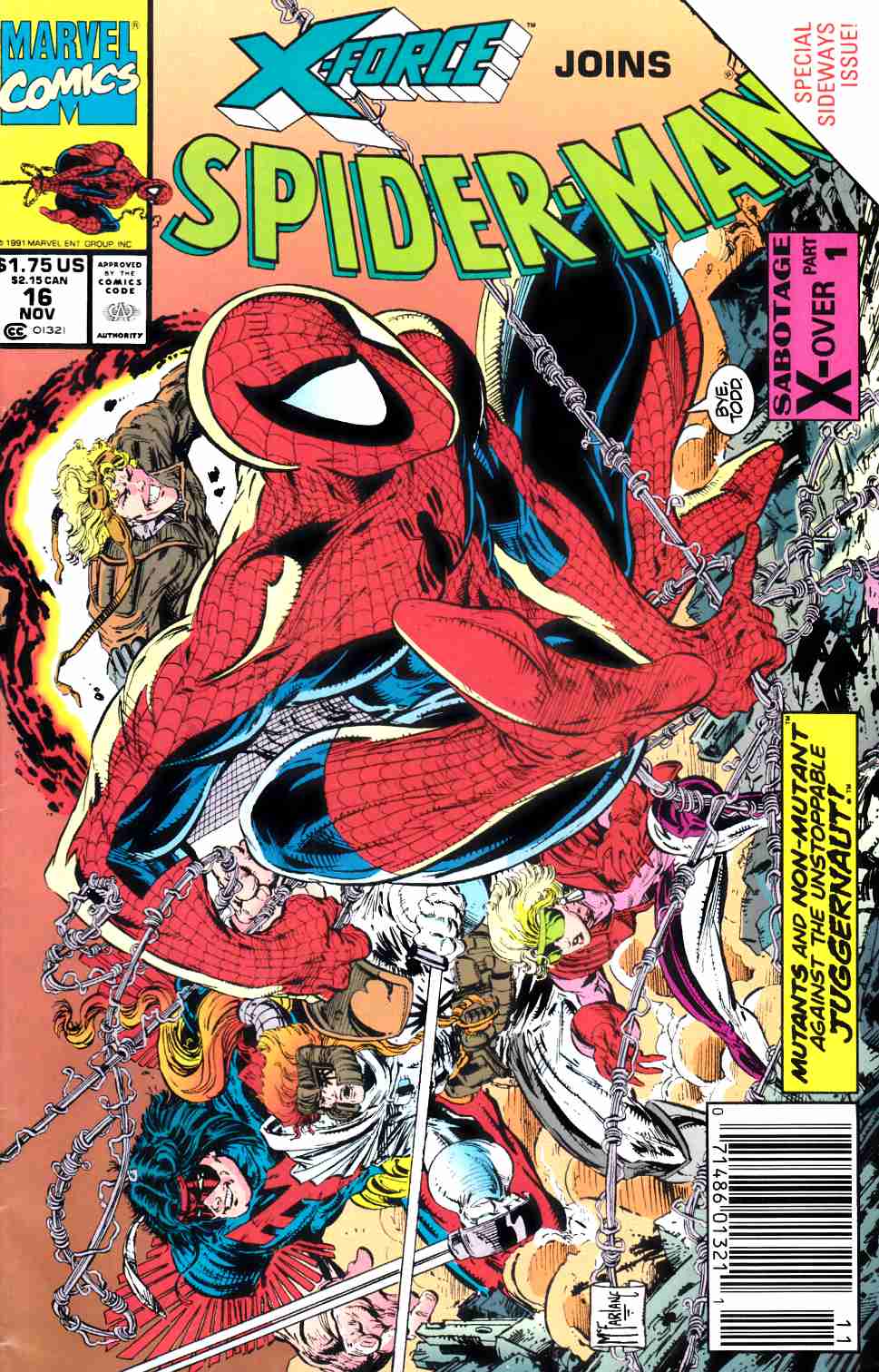 Spider-Man #16 Newsstand Edition Fine (6.0) [Marvel Comic] THUMBNAIL