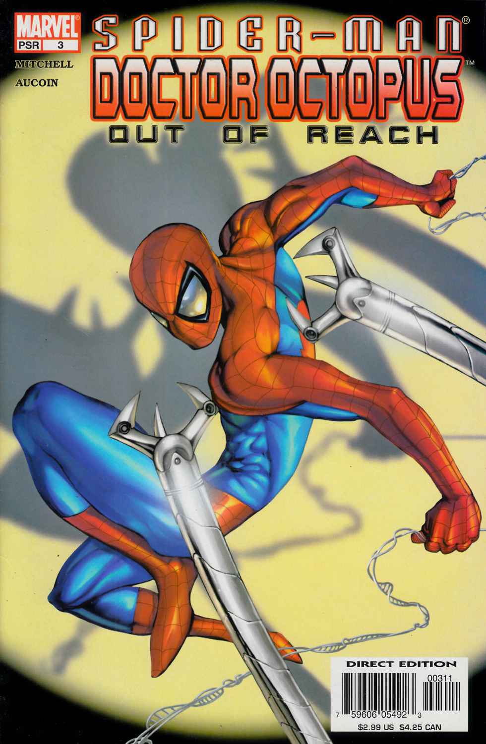Spider-Man Doctor Octopus Out of Reach #3 Near Mint (9.4) [Marvel Comic] LARGE
