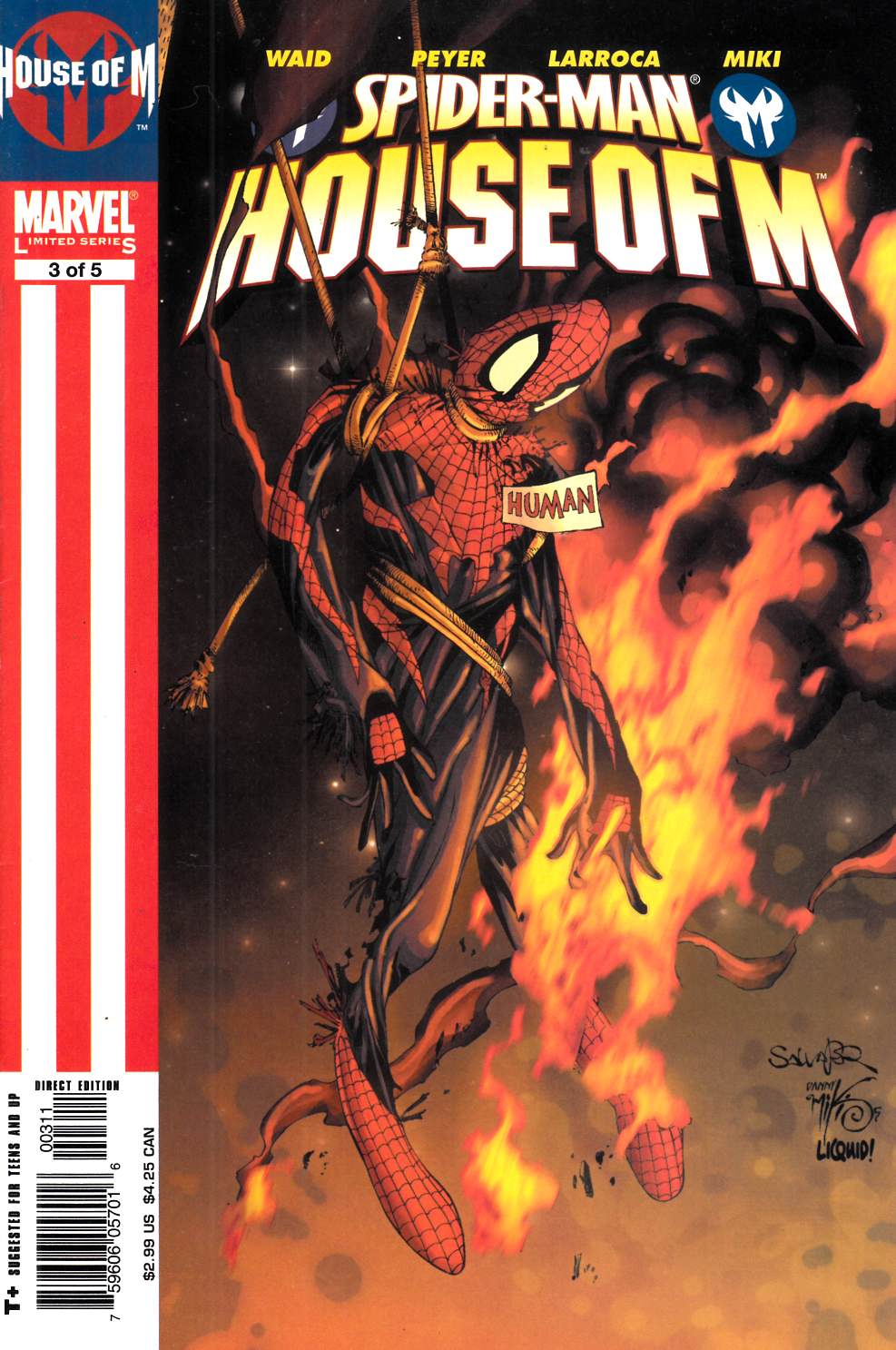 Spider-Man House of M #3 Very Fine (8.0) [Marvel Comic] LARGE