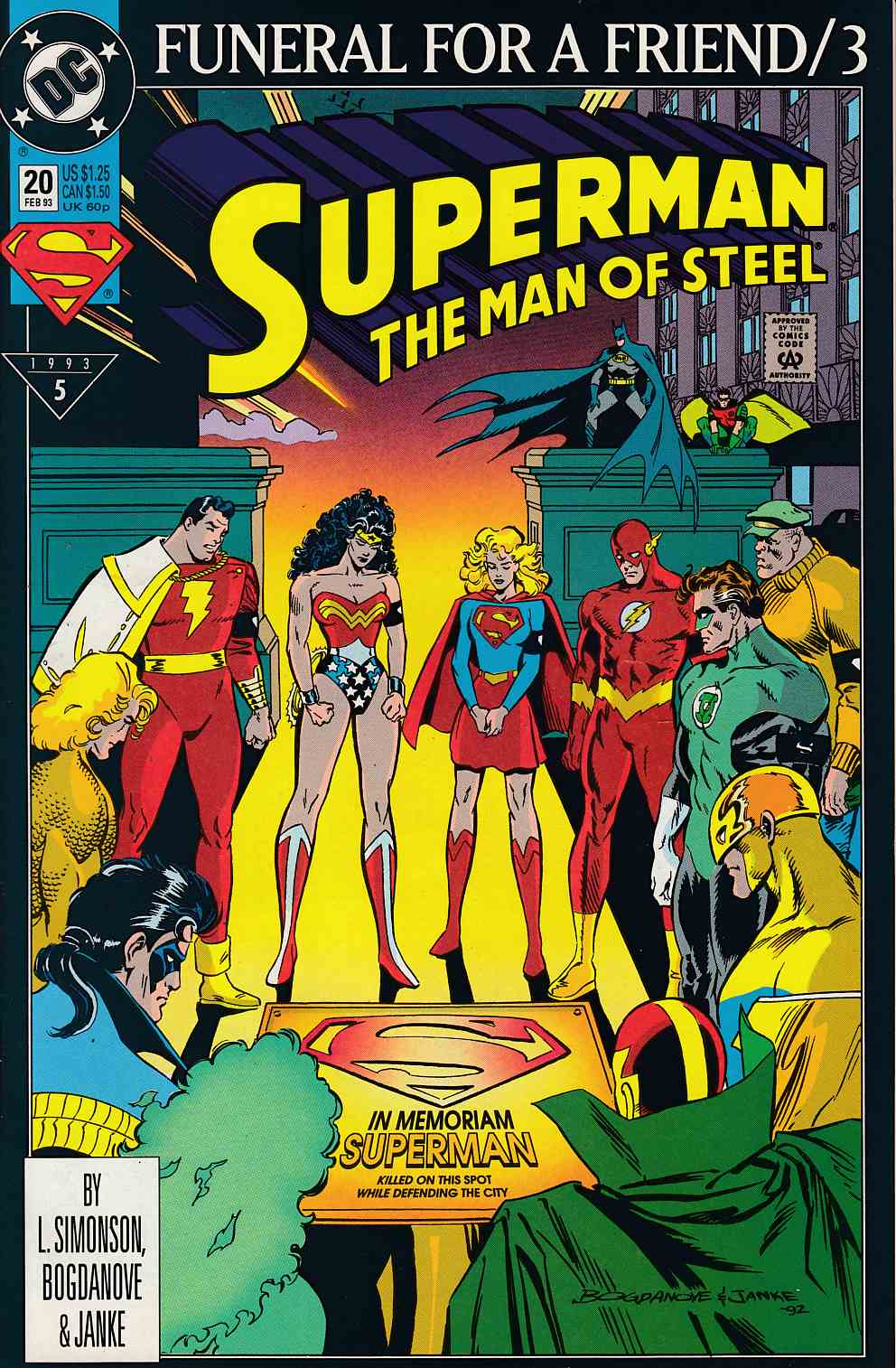 Superman The Man of Steel #20 Near Mint (9.4) [DC Comic] LARGE