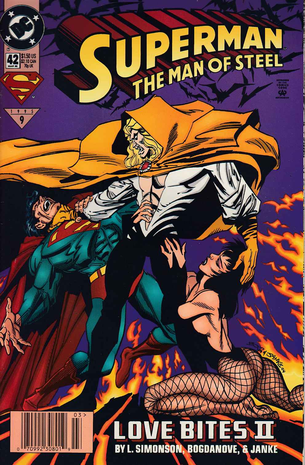 Superman The Man of Steel #42 Newsstand Edition Very Fine (8.0) [DC Comic] LARGE