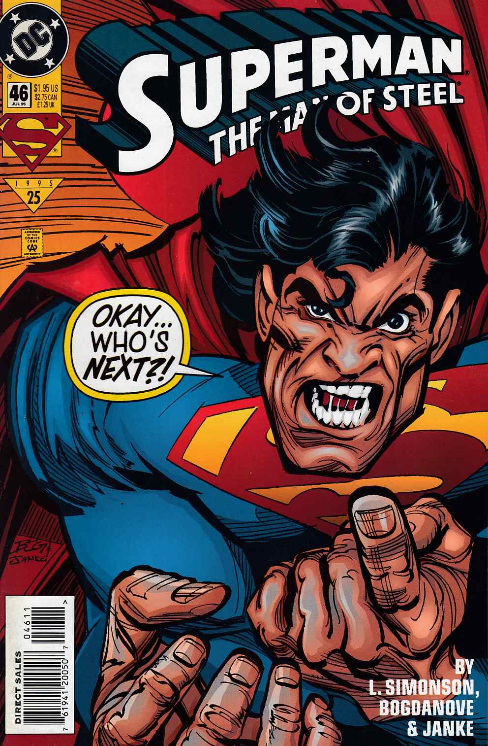 Superman The Man of Steel #46 Near Mint (9.4) [DC Comic] THUMBNAIL