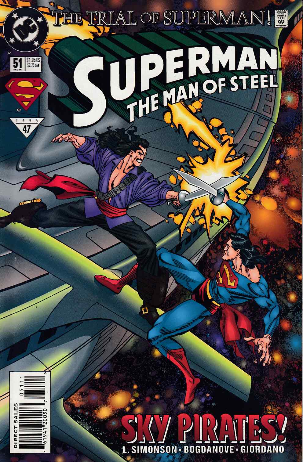 Superman The Man of Steel #51 Near Mint (9.4) [DC Comic] LARGE
