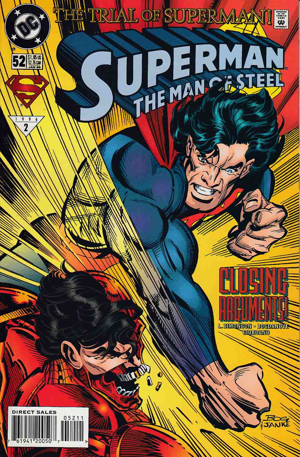 Superman The Man of Steel #52 Very Fine (8.0) [DC Comic] LARGE