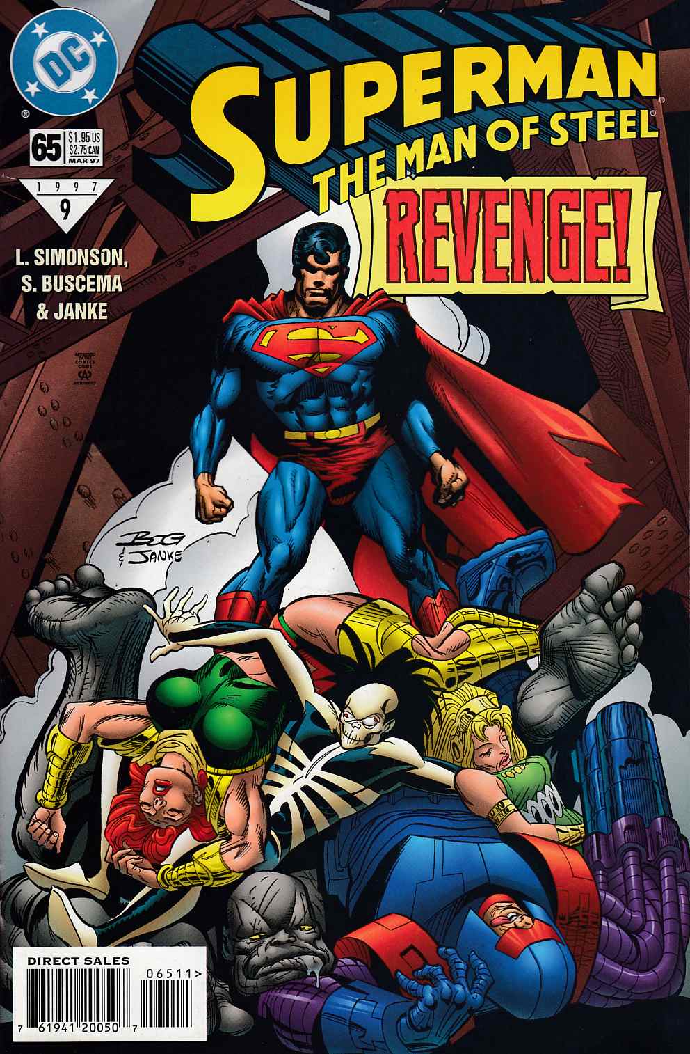 Superman The Man of Steel #65 Fine (6.0) [DC Comic] LARGE