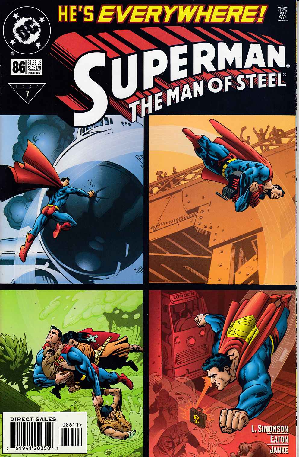Superman The Man of Steel #86 Near Mint (9.4) [DC Comic] LARGE